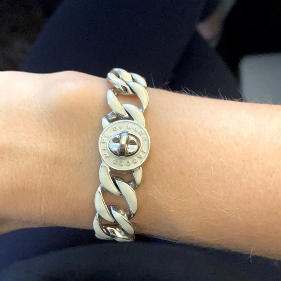 Marc by Marc Jacobs silver chain link bracelet